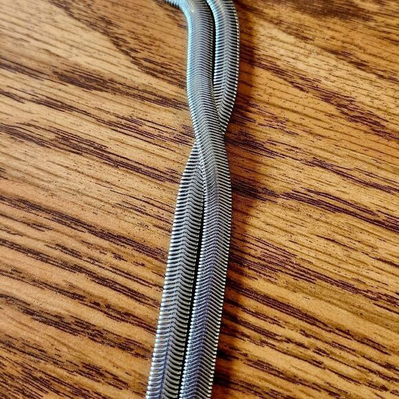 INC International Concepts Double Strand Knotted Long Length Silver Necklace - Picture 5 of 10